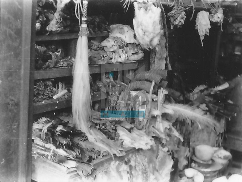Market Stall Selling Feathers and Horns (VZP.N.220-09)