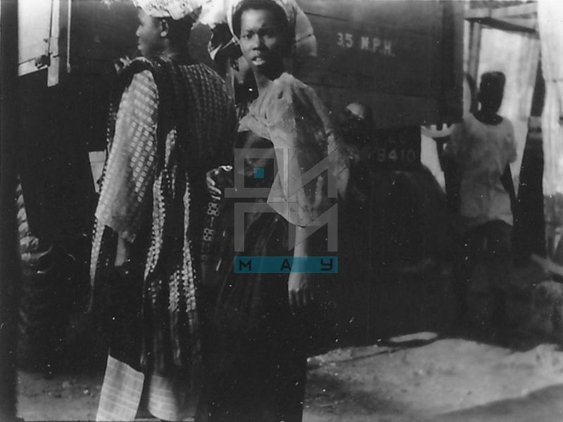 Two People in front of the Lorry (VZP.N.220-31)